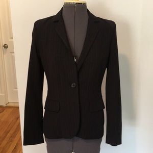 Calvin Klein size 0 suit jacket pinstripes blazer
